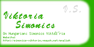 viktoria simonics business card